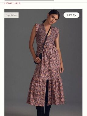 Anthropologie | Dresses | Bhldn Paulina Halter Printed Sequin Midi Dress |  Poshmark